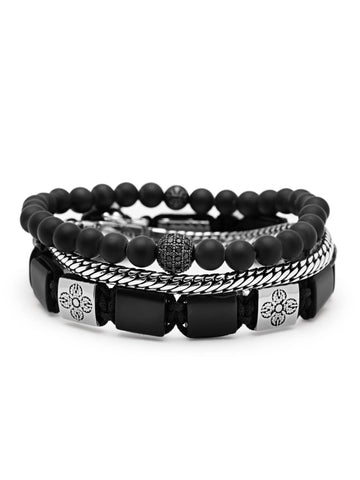 Nialaya Men's Stack Bracelet The Berlin Stack